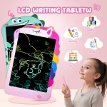 LCD Writing Tablet for Kids, 8.5 Inch Colorful Doodle Board Drawing Tablet, Educational Learning Toys Birthday Gifts for 3
