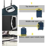 Thick Elastic World Map Luggage Protective Cover Zipper Suit For 18-32 inch Bag Suitcase Covers Trolley Cover Travel Accessories 4