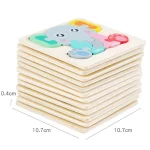Kids Wooden Toys 3D Wood Puzzle Cartoon Animals Cognitive Jigsaw Puzzle Early Learning Educational Toys For Children Gift 5