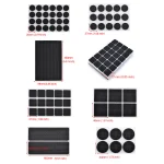 KAK 1-24PCS Self Adhesive Furniture Leg Feet Rug Felt Pads Anti Slip Mat  Bumper Damper For Chair Table Protector Hardware 3