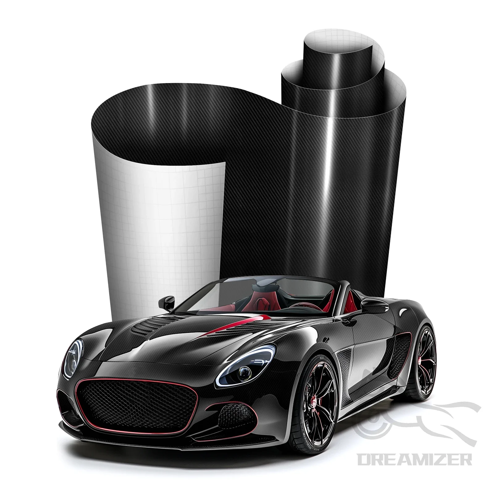 20X5FT High Glossy Black Carbon Fiber Car Wrap Vinyl Film Self Adhesive Auto Decal Bubble Car Body Film Vinyl Wrap Decals 20X5FT High Glossy Black Carbon Fiber Car Wrap Vinyl Film Self Adhesive Auto Decal Bubble Car Body Film Vinyl Wrap Decals