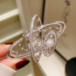 Elegant Pearl Flower Brooch Pin Badge For Women Girls Fashion Clothes Decoration Jewelry Gifts 6