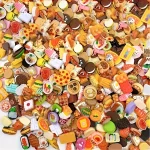 Mini Food Toys Mixed Style Resin Food Doll Kitchen Mini Food Statue DIY Accessories Halloween Christmas Gifts 5