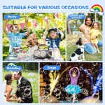 Automatic Bubble Machine Upgrade Bubble Blower with 2 Fans 20000+ Bubbles Per Minute Bubbles for Kids Portable Bubble Maker Ope 6