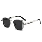 2025 Polarized Sunglasses Men High End Handsome Driving Special Anti UV High Quality Metal Punk Fashion Trends Sunglasses 3