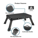 One Step Stool Lightweight Portable Folding Small Step Ladder with Handgrip Non-Slip Mobility Stepping Stool 2