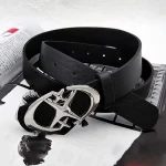 Stylish Oval Cross Metal Buckle Belt - Durable, Simple, and Universally Compatible - Unisex Gift Idea for Men and Women 2