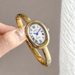 Elegant Oval Dial Women Bracelet Watch Fashion Ladies Quartz Wristwatch Reloj Mujer Girls Clock Gift 2