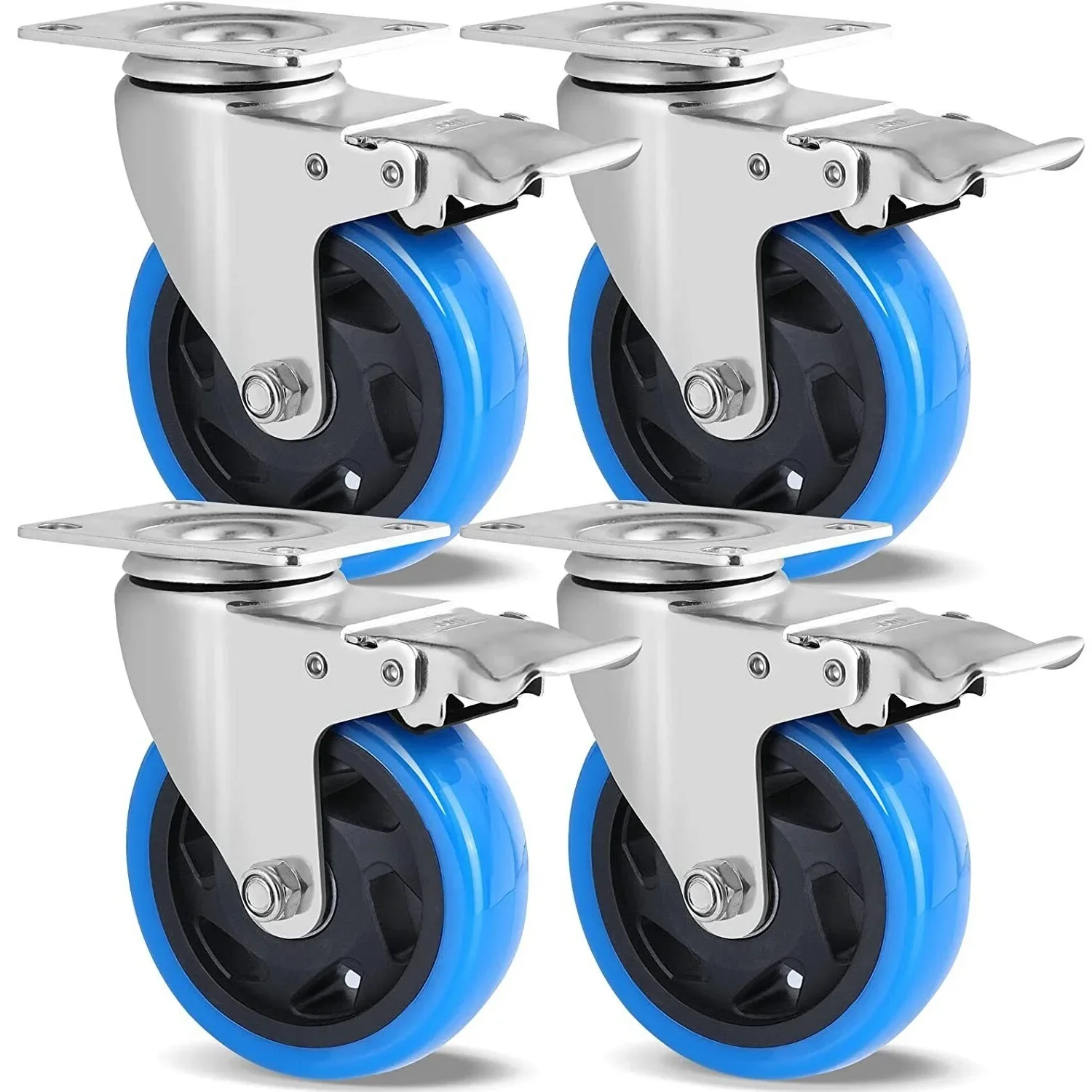 Transport Rollers 100MM Swivel Casters with Brake For All Types Of Floors, Furniture Transport Industrial Transport & Logistics Transport Rollers 100MM Swivel Casters with Brake For All Types Of Floors, Furniture Transport Industrial Transport & Logistics
