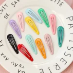 10/20/30/40 New Girls Cute Colorful Waterdrop Shape Hairpins Sweet Hair Clips Kids Barrettes Slid Clip Fashion Hair Accessories 4