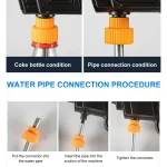 450w Cordless Car Wash Washer Gun Spray Water 26Bar 288VF Portable High Pressure 2x1200mah Battery For Auto Home Garden Cleaning 5