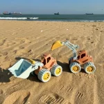 Beach Toys Construction Trucks for Toddler Toys Play Sand Toys Construction Cars for Boys Girls Dump Tractor Toy with Loader 4