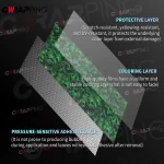 PVC Green Graffiti Adhesive Skull Sticker Decal Camouflage Sticker Bomb Vinyl Film Foil Car Motorcycle Roof Hood Films Wrap 4