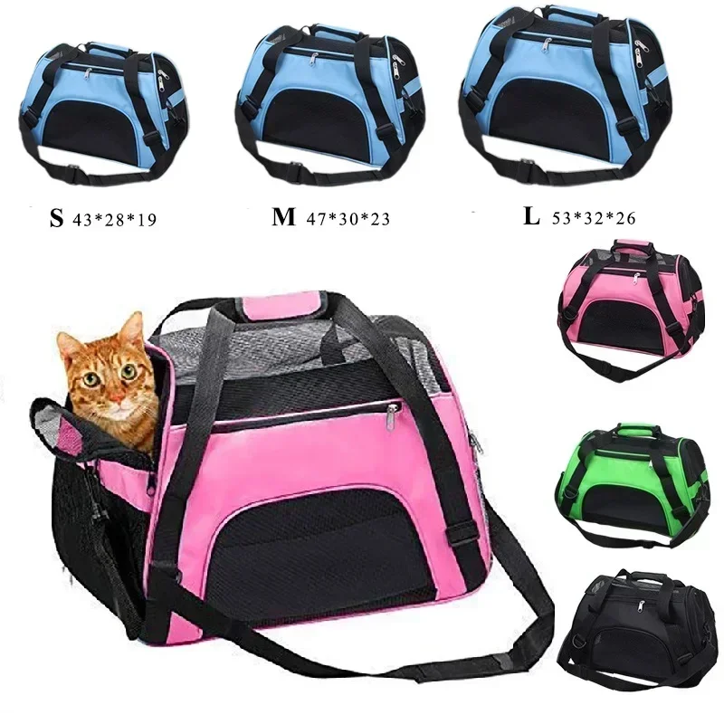 Cat Bags Portable Dog Carrier Bag Mesh Breathable Carrier Bags for Small Dogs Foldable Cats Handbag Travel Pet Bag Transport Bag Cat Bags Portable Dog Carrier Bag Mesh Breathable Carrier Bags for Small Dogs Foldable Cats Handbag Travel Pet Bag Transport Bag