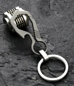 High-End Titanium Keychain Luxury Men Car Key Chain Key Ring Ultra Lightweight EDC Carabiner Holder The Best Gift For Men 5