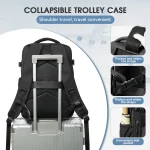 Vacuum Backpack Travel Bag for Men Large Capacity Backpack Business Laptop Backpack Women Men Expandable Backpack School Bag 6