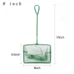Portable Fish Net Long Handle Aquarium Accessories Fish Tank Landing Fishing Net Fish Migrate Cleaning Maintenance Tool Parts 6