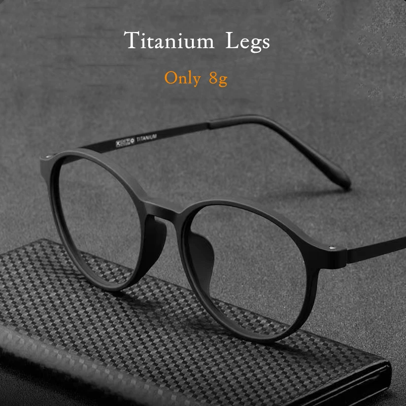 Ultralight Titanium Alloy TR90 Reading Glasses For Men And Women Retro Round Anti blue Light Presbyopia Glasses 0 +100 +150 +250 Ultralight Titanium Alloy TR90 Reading Glasses For Men And Women Retro Round Anti blue Light Presbyopia Glasses 0 +100 +150 +250