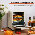 Large Capacity Electric Air Fryers Toaster Oven mechanical Household Kitchen 360°Baking Convection Oven Deep Fryer Oil free 12L 3