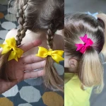 10Pcs/lot Grosgrain Ribbon Pigtail Hair Bows Elastic Hair Ties Hair Bands Holders Girls Baby Hair Accessories for Baby Infants 2