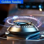 Solar Powered Car Aromatherapy Solar automatic rotation Car Air Freshener Fragrance Car Ornaments Car Diffuser for Essential Oil