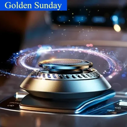 Solar Powered Car Aromatherapy Solar automatic rotation Car Air Freshener Fragrance Car Ornaments Car Diffuser for Essential Oil