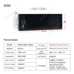 MEKEDE 6.86 Inch 1Din Carplay Android Auto Car Radio Multimedia Video MP5 Player With BT FM Stereo USB Type-C Plug Autoradio 6
