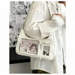Y2k Harajuku Shoulder Bag Women Korean Transparent Ita Bag School Crossbody Bag Female Japanese Designer Preppy Handbag Purse 3