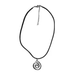Vintage Spiral Vortex Pendant Hand-woven Leather Rope Necklace for Women Unisex Boho Pentagram Necklace Fashion 2023 Y2K Jewelry 3