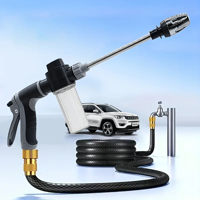High-Pressure Car Washing Water Gun, External Cleaning Of RV, Foam Kettle Cleaning, Garden Water Hose Nozzle, Garden Shower, High-Pressure Car Washing Water Gun, External Cleaning Of RV, Foam Kettle Cleaning, Garden Water Hose Nozzle, Garden Shower,