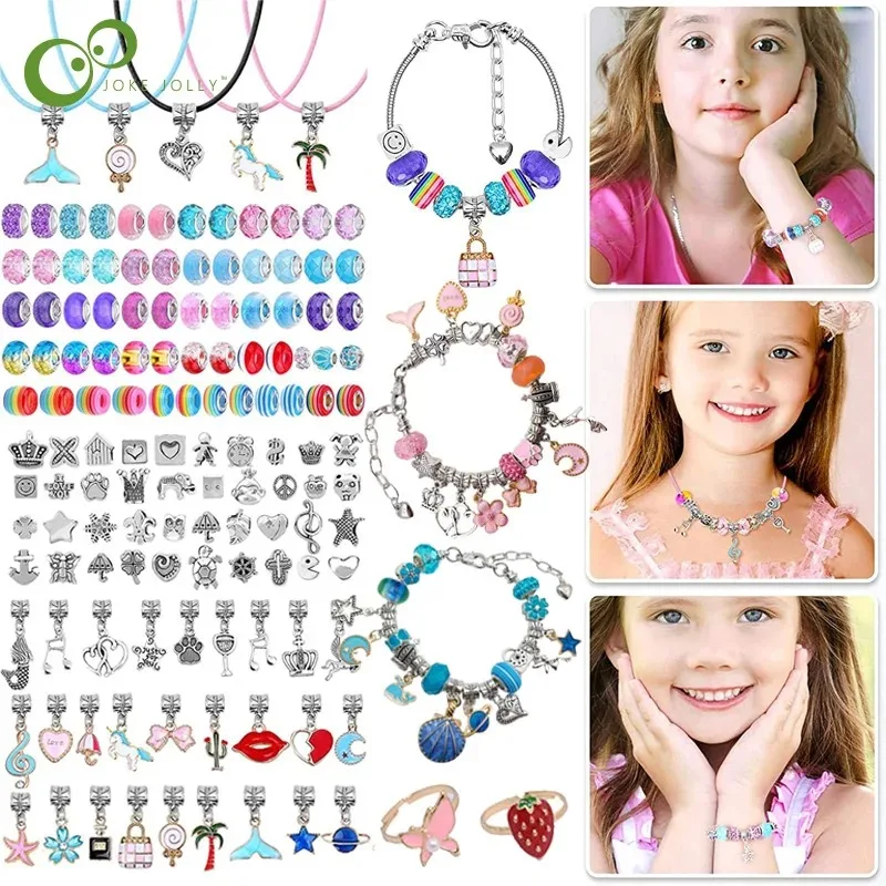 DIY Beaded Bracelet Set with Storage Box for Girls Gift Acrylic European Large Hole Beads Handmade Diy Jewelry Making Kit DIY Beaded Bracelet Set with Storage Box for Girls Gift Acrylic European Large Hole Beads Handmade Diy Jewelry Making Kit