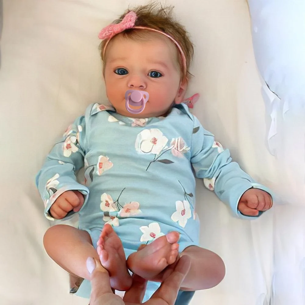 18Inch Already Finished Reborn Baby Doll Felicia Adorable Girl Lifelike Doll 3D Skin Tone Veins Doll Gift With Doll Accessories 18Inch Already Finished Reborn Baby Doll Felicia Adorable Girl Lifelike Doll 3D Skin Tone Veins Doll Gift With Doll Accessories