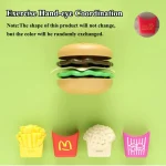 Kids Mini Kitchen Toy Pretends Play Simulated Food Hamburger Cookie Miniature Accessories for Children Girl Educational Gift 6