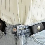 Adjustable Stretch Elastic Waist Band Invisible Belt Buckle-Free Belts for Women Men Jeans Pants Dress No Buckle Easy To Wear 5