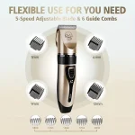 Pet Hair Trimmer Kit Electric Precision Clippers Perfect for Professional Grooming at Home, Ideal for Dogs and Cats 4
