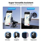 TOPK Car Phone Holder Mount for IPhone[Powerful Suction] Phone Mount for Car Dashboard Car Accessories Automobile for Smartphone 3