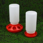 Poultry Thickened Feeder And Drinker Water Food Dispenser Automatic Chicken Birds Chick Waterer Feeding Bucket Container 3