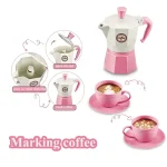 4/11PCS retend Play Simulation Coffee Set Tableware Play House/Outdoor Kitchen DIY Afternoon Tea Game Toy For Children Kids Gift 4