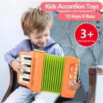 Accordion Toy for Kids Musical Indoor and Outdoor Playing Musical Instrument Educational Toys Gifts for Toddlers Boys Girls 3