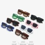 KLASSNUM Men Square Frame Sunglasses 2026 Luxury Brand Designer Sun Glasses Retro Trendy Shades UV400 Unisex Women Glasses New 3