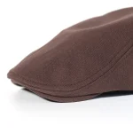 Cotton Adjustable Newsboy Caps Men Woman Casual Beret Flat Ivy Cap Soft Solid Color Driving Cabbie Hat Unisex Black Gray Hats 5
