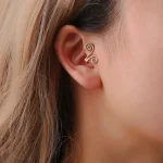 Fashion Totem Clip Earring for Women Without Piercing Cartilage Vintage Ear Cuff Girls Jewerly Gifts 2