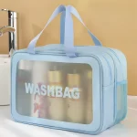 Wet-dry separation makeup bag portable toiletry bag travel essentials large capacity storage bag fitness swimming essentials 5
