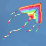 Easy Fly Colorful Rainbow Kite Outdoor Fun Sports Beach Kids Children  Buitenspeelgoed Cometas De Viento Outdoor Toys Kites 2