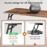 31.5" Lift Top Coffee Table with Storage, Square Coffee Tables for Living Room, Farmhouse Coffee Table with Large, Customized 6