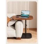 Adjustable Height C Shaped Side Table, 360°Swivel & Flip Top C Shaped End Table for Couch Laptop Stand Coffee Table for Sofa/Bed 6