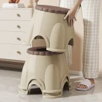 Biscuit Small Stool Household Low Stool Dormitory Plastic Thickened Sturdy Children Baby Stepping Stool 6