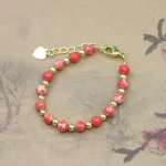 Lovely Fashion Natural Stone Bead Bracelet Baby Girls Lobster Clasp Accessories Girls Yoga Christmas Wedding Gift Jewelry Charm 3