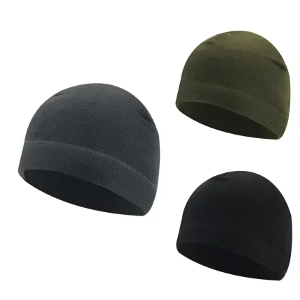 1PC Warm Winter Skull Cap Soft Polar Fleece Hat Thick Windproof Cap Outdoor Beanie Cap Ski Cap Unisex Suitable For Unisex