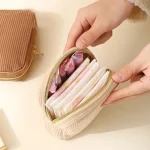 Fashion Makeup Lipstick Sanitary Napkins Case Mini Cosmetic Storage Pouch Women Ins Travel Organizer Bags Small Pouch 2025 2